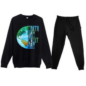 Earth Day Meaningful Gift Every Day Planet Nature Meaningful Gift Premium Crewneck Sweatsuit Set