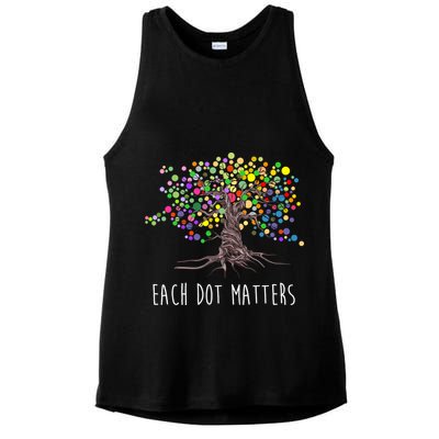 Each Dot Matters Colorful Unity Tree Ladies PosiCharge Tri-Blend Wicking Tank
