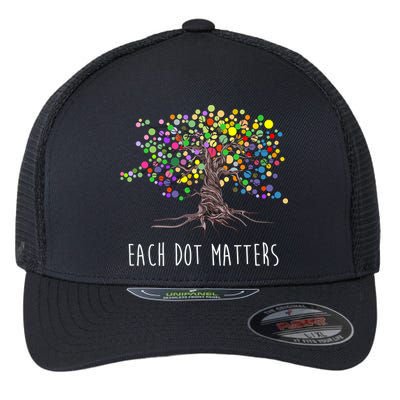 Each Dot Matters Colorful Unity Tree Flexfit Unipanel Trucker Cap