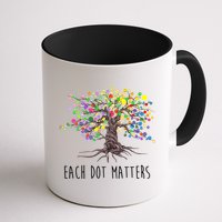 Each Dot Matters Colorful Unity Tree Mug