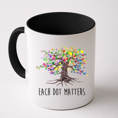 Each Dot Matters Colorful Unity Tree Coffee Mug