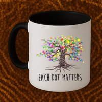 Each Dot Matters Colorful Unity Tree Mug