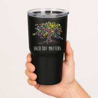 Each Dot Matters Colorful Unity Tree Tumbler