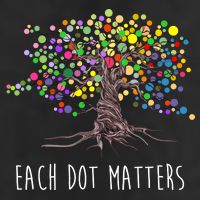 Each Dot Matters Colorful Unity Tree Tumbler