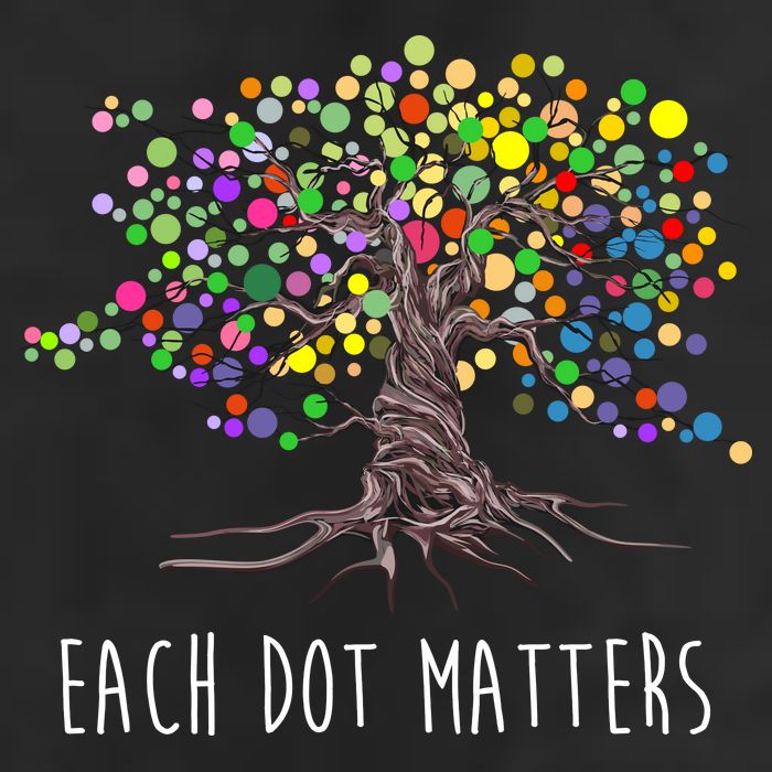 Each Dot Matters Colorful Unity Tree Tumbler