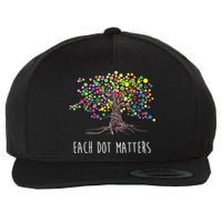 Each Dot Matters Colorful Unity Tree Wool Snapback Cap