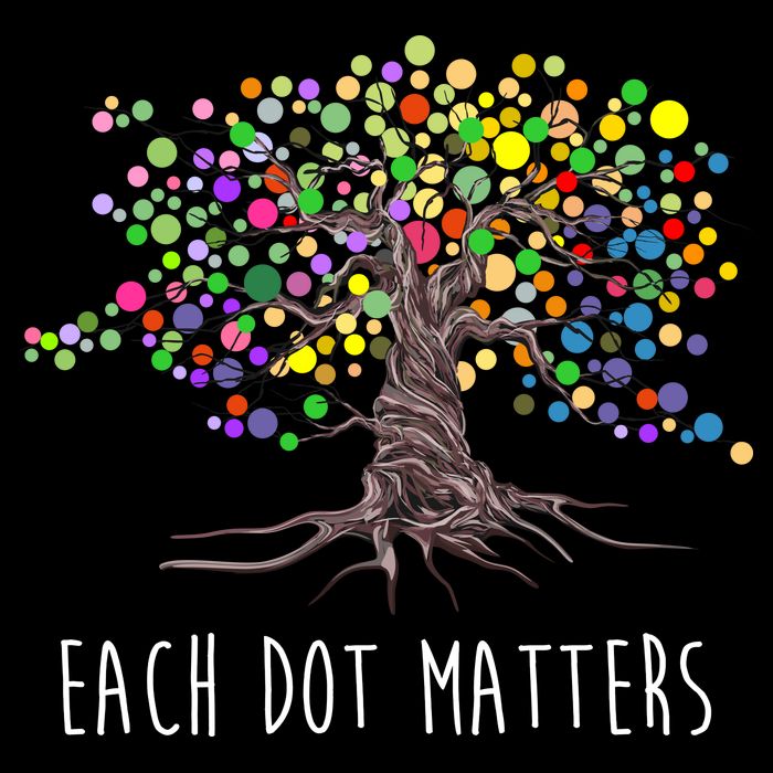 Each Dot Matters Colorful Unity Tree Wool Snapback Cap
