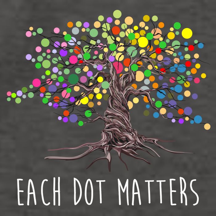 Each Dot Matters Colorful Unity Tree Vector Backpack