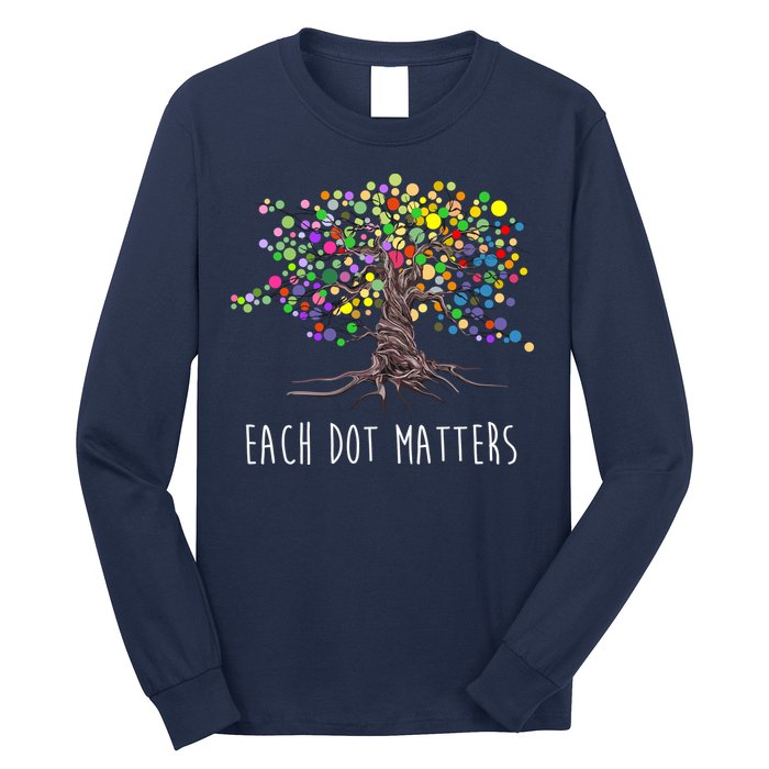 Each Dot Matters Colorful Unity Tree Long Sleeve Shirt