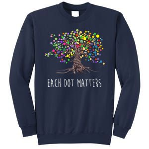 Each Dot Matters Colorful Unity Tree Sweatshirt