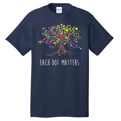 Each Dot Matters Colorful Unity Tree Tall T-Shirt