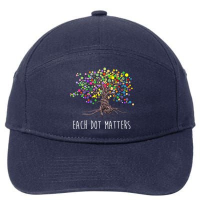 Each Dot Matters Colorful Unity Tree 7-Panel Snapback Hat