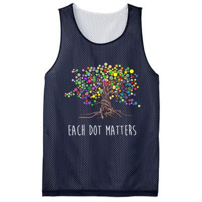 Each Dot Matters Colorful Unity Tree Mesh Reversible Basketball Jersey Tank