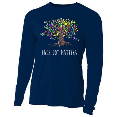 Each Dot Matters Colorful Unity Tree Cooling Performance Long Sleeve Crew