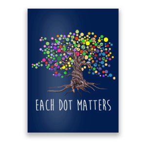 Each Dot Matters Colorful Unity Tree Poster