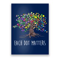 Each Dot Matters Colorful Unity Tree Poster