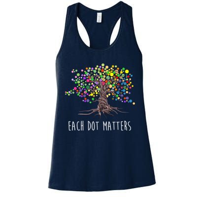 Each Dot Matters Colorful Unity Tree Womens Tank Top