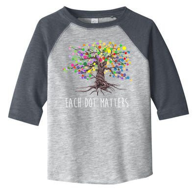 Each Dot Matters Colorful Unity Tree Toddler Fine Jersey T-Shirt
