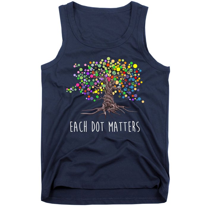Each Dot Matters Colorful Unity Tree Tank Top