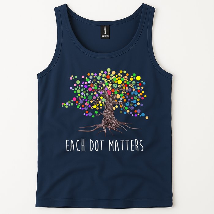 Each Dot Matters Colorful Unity Tree Tank Top