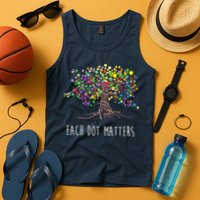 Each Dot Matters Colorful Unity Tree Tank Top