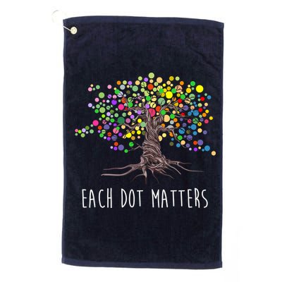 Each Dot Matters Colorful Unity Tree Golf Towel