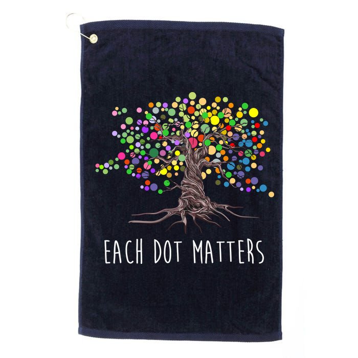 Each Dot Matters Colorful Unity Tree Golf Towel