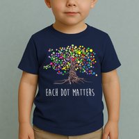 Each Dot Matters Colorful Unity Tree Toddler T-Shirt