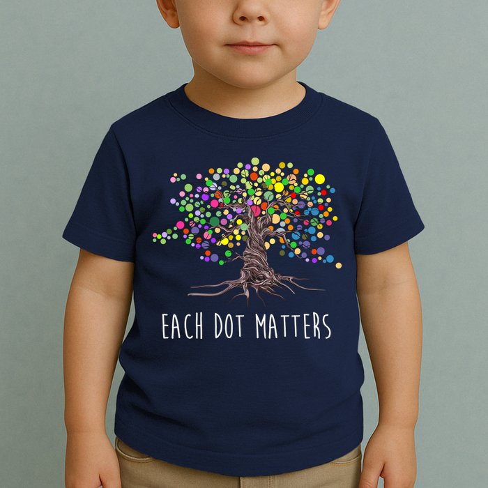 Each Dot Matters Colorful Unity Tree Toddler T-Shirt