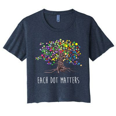 Each Dot Matters Colorful Unity Tree Crop Top