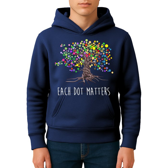 Each Dot Matters Colorful Unity Tree Kids Hoodie