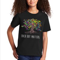 Each Dot Matters Colorful Unity Tree Kids T-Shirt