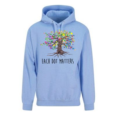 Each Dot Matters Colorful Unity Tree Unisex Surf Hoodie