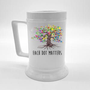 Each Dot Matters Colorful Unity Tree Beer Stein