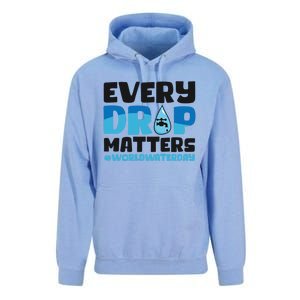 Every Drop Matters World Water Day Save Water Gift Unisex Surf Hoodie