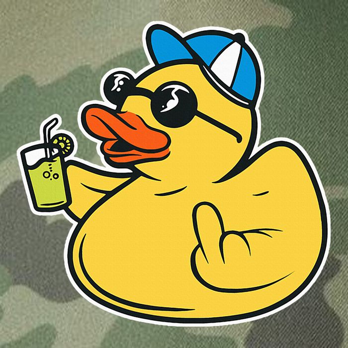 Evil Duck Middle Finger Cheeky Rubber Duck Legacy Tie Dye Trucker Hat