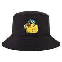 Evil Duck Middle Finger Cheeky Rubber Duck Cool Comfort Performance Bucket Hat