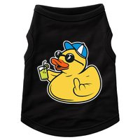 Evil Duck Middle Finger Cheeky Rubber Duck Doggie Tank