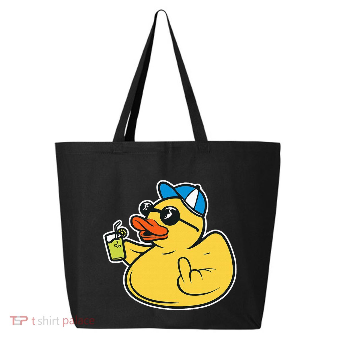 Evil Duck Middle Finger Cheeky Rubber Duck 25L Jumbo Tote