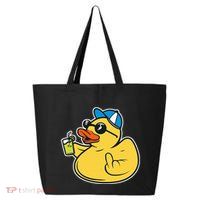 Evil Duck Middle Finger Cheeky Rubber Duck 25L Jumbo Tote