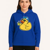 Evil Duck Middle Finger Cheeky Rubber Duck Hoodie