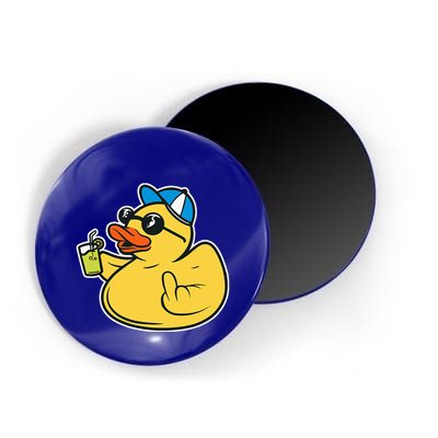 Evil Duck Middle Finger Cheeky Rubber Duck Magnet