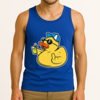 Evil Duck Middle Finger Cheeky Rubber Duck Tank Top