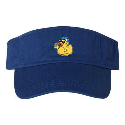 Evil Duck Middle Finger Cheeky Rubber Duck Visor