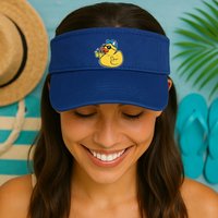 Evil Duck Middle Finger Cheeky Rubber Duck Visor