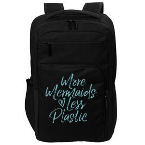 Earth Day More Mermaids Less Plastic Impact Tech Backpack