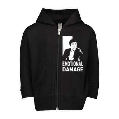 Emotional Damage Meme Asian Guy Cute Funny Quote Toddler Zip Fleece Hoodie