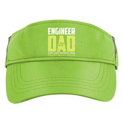 Engineers Dad Much Cooler Gift Adult Drive Performance Visor