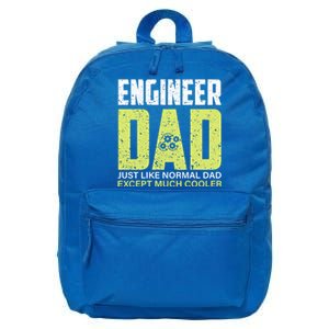 Engineers Dad Much Cooler Gift 16 in Basic Backpack