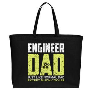 Engineers Dad Much Cooler Gift Cotton Canvas Jumbo Tote